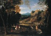 Gian  Battista Viola, Landscape with a Hunting Party